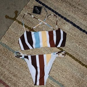 Strappy back bikini with tags and liner intact!